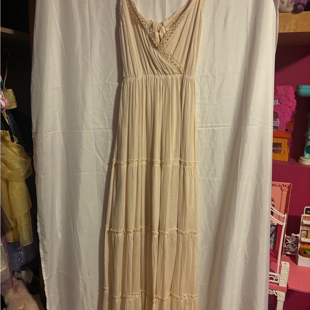 Chic Cream Maxi Dress